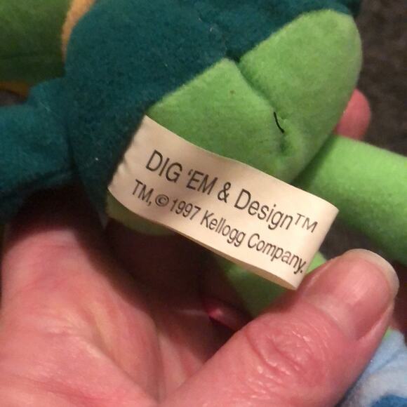 Kellogg's Bean Bag Buddy Breakfast Bunch Dig ‘Em Plush Frog 1999 NWT Collectable - Picture 6 of 6